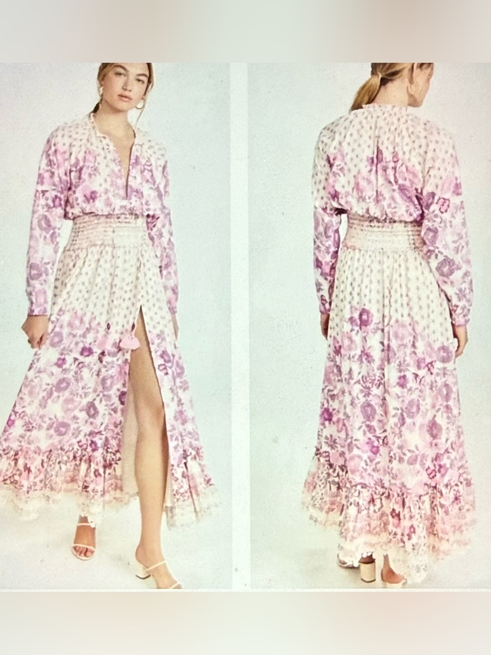 Hement & Nandita Suki Cotton Paisley Long Dress maxi dress